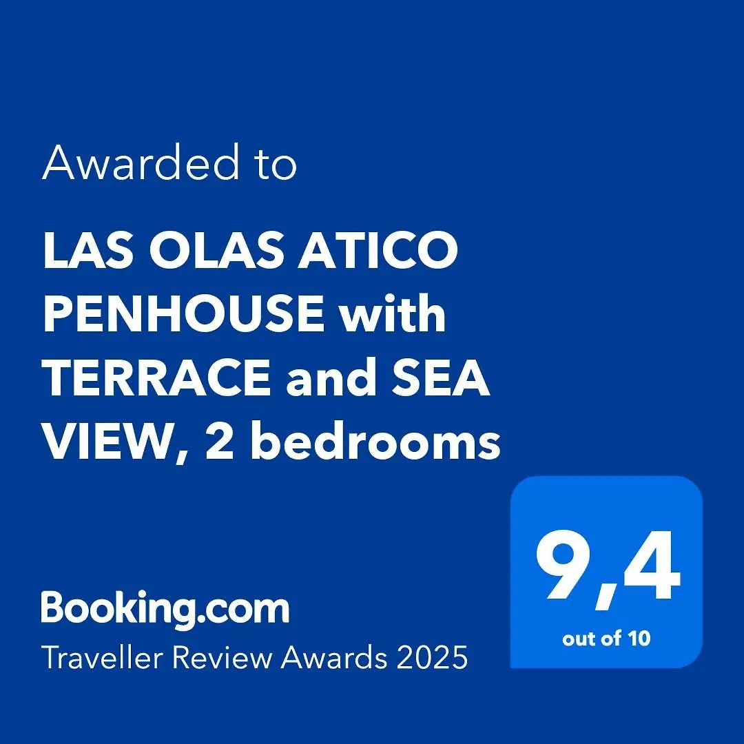 Las Olas Atico Penhouse With Terrace And Sea View, 2 Bedrooms La Caleta  Apartment
